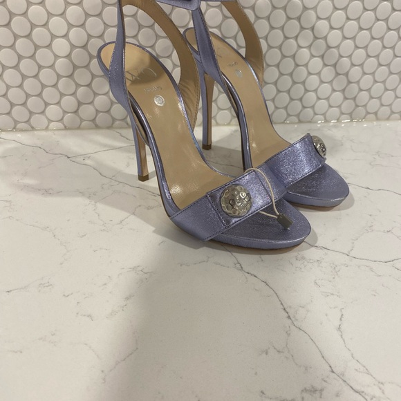 WO Milano - made in Italy blue metallic heels - Picture 5 of 8